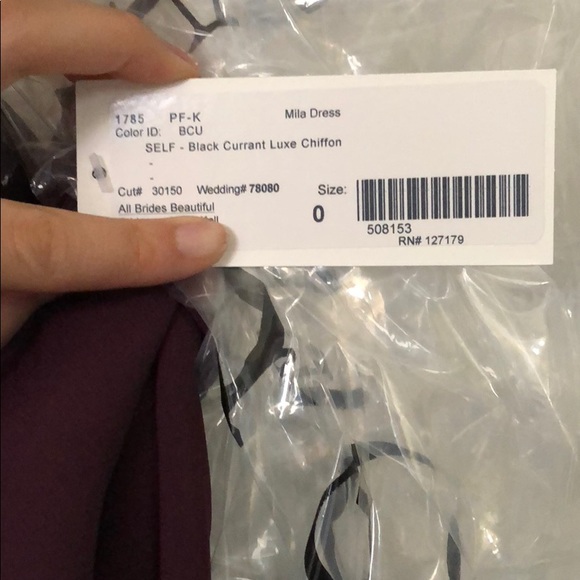 Jenny Yoo in Black Current Bridesmaid dress - Picture 5 of 6